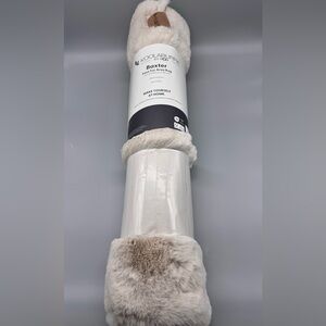 NEW KOOLABURRA by UGG Faux Fur BIRCH Baxter Area Rug 2ft x 5ft Fluffy Light Tan